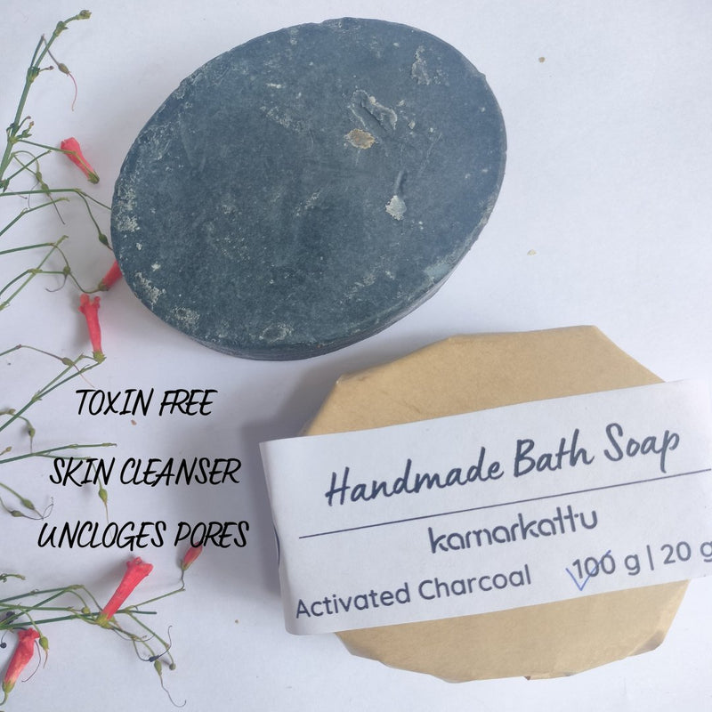 Handmade Bath Soap with Activated Charcoal Pack of 2 (240 g) | Verified Sustainable Body Soap on Brown Living™