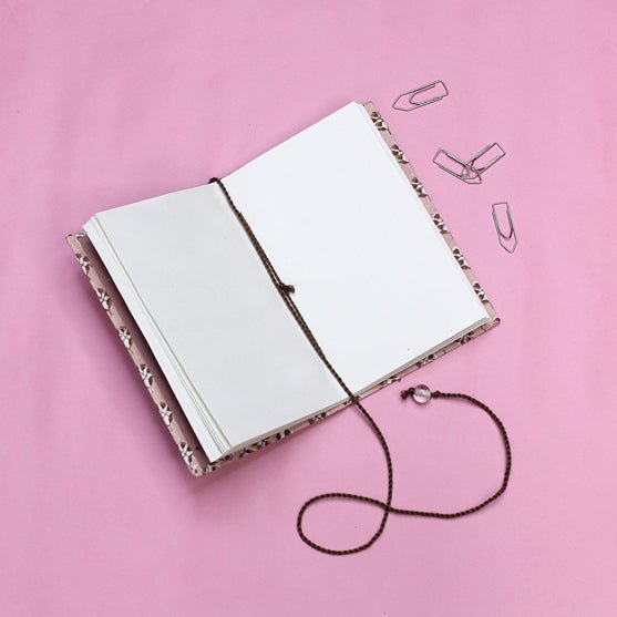 Handmade Blush Floral Diary | Verified Sustainable Notebooks & Notepads on Brown Living™