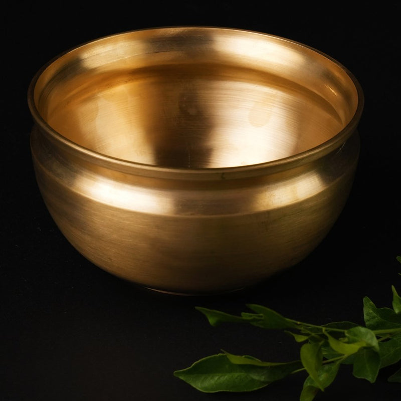 Handmade Bronze Pana/ Vengala Chatti (6inches) | Verified Sustainable Cookware on Brown Living™