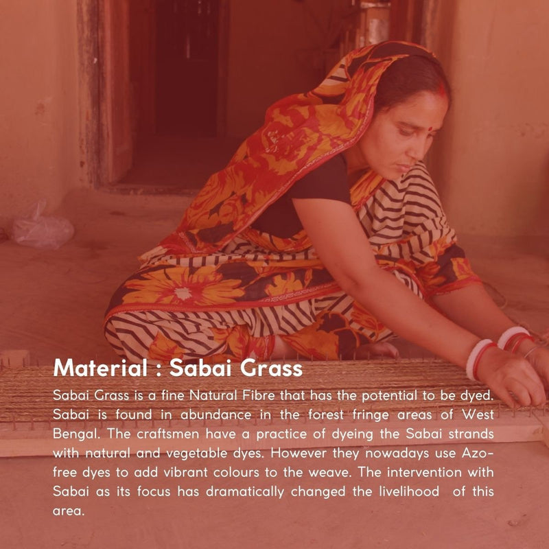 Handmade Sabai Grass Jewellery Box - Red | Verified Sustainable Baskets & Boxes on Brown Living™