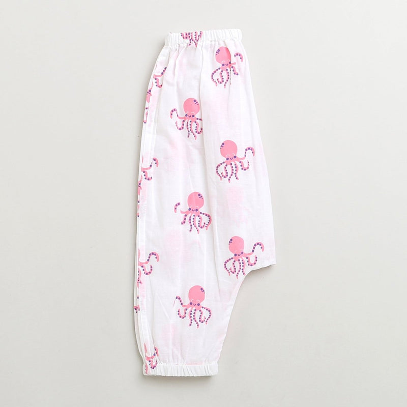 Hearty Octopus - Unisex Infant Cottom Nightwear | Verified Sustainable Kids Onesies on Brown Living™