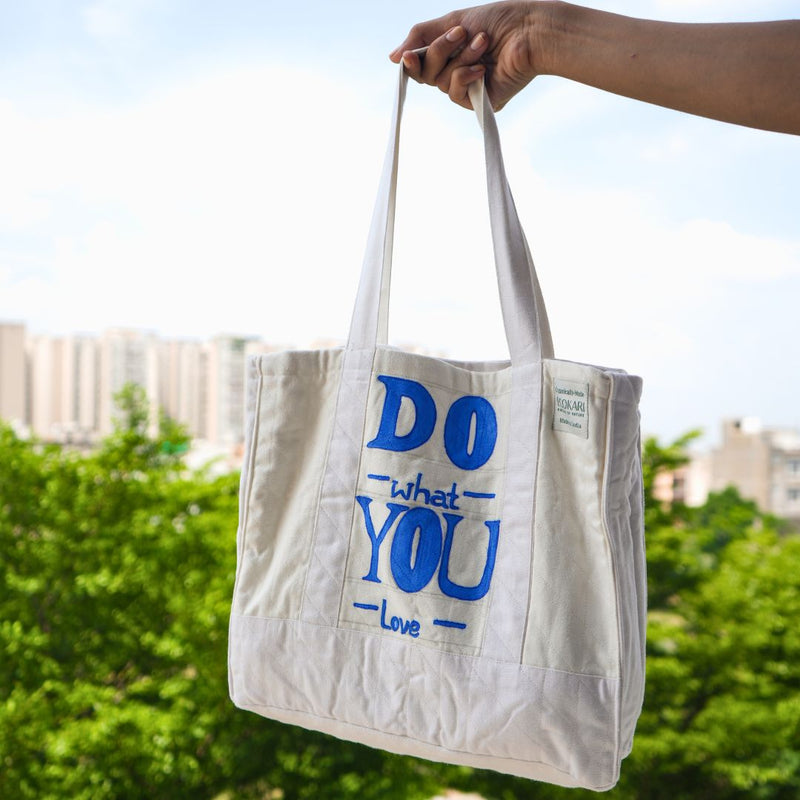 Hemp Eco - Tote Bag | Off - White | Verified Sustainable Tote Bag on Brown Living™