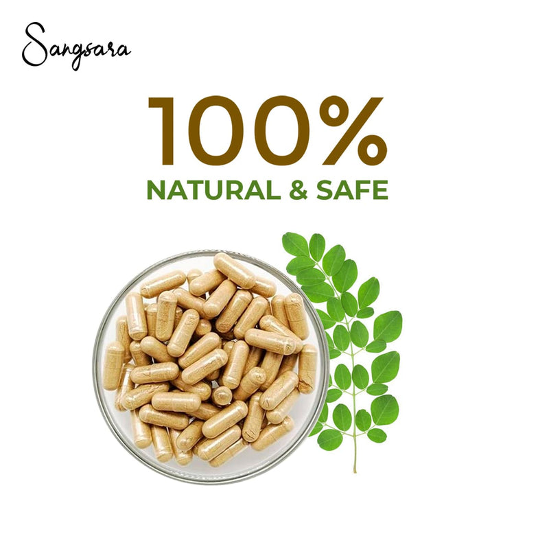 Herbal Antioxidant Moringa Capsules - 60 Capsules | Reduces Toxins | Verified Sustainable Medical Care on Brown Living™