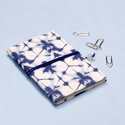 Indigo Blockprinted Pocket Diary | Verified Sustainable Notebooks & Notepads on Brown Living™