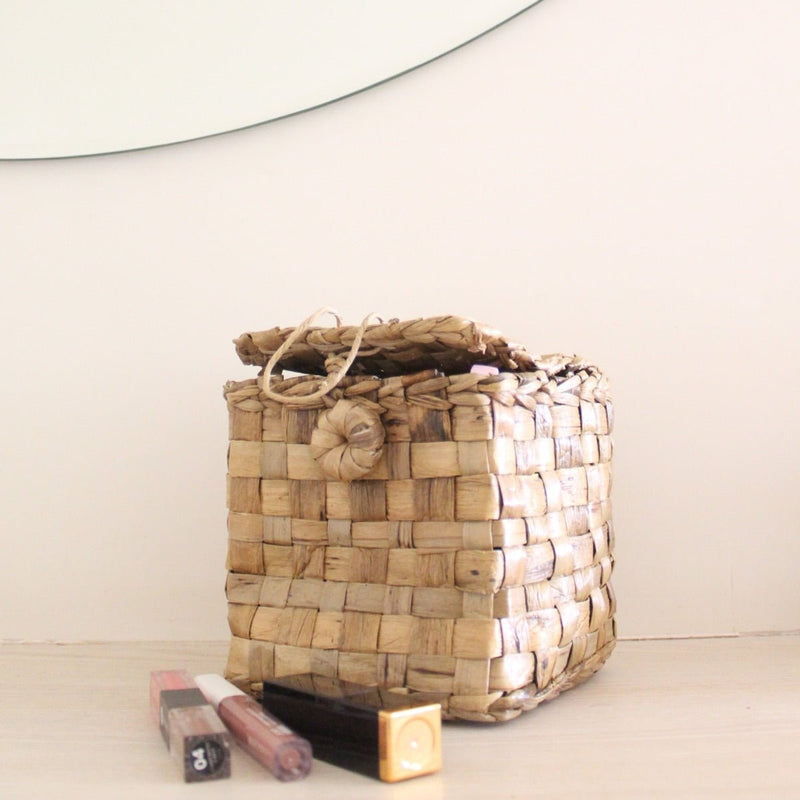 Jewelery Box Water Hyacinth Basket | Verified Sustainable Baskets & Boxes on Brown Living™