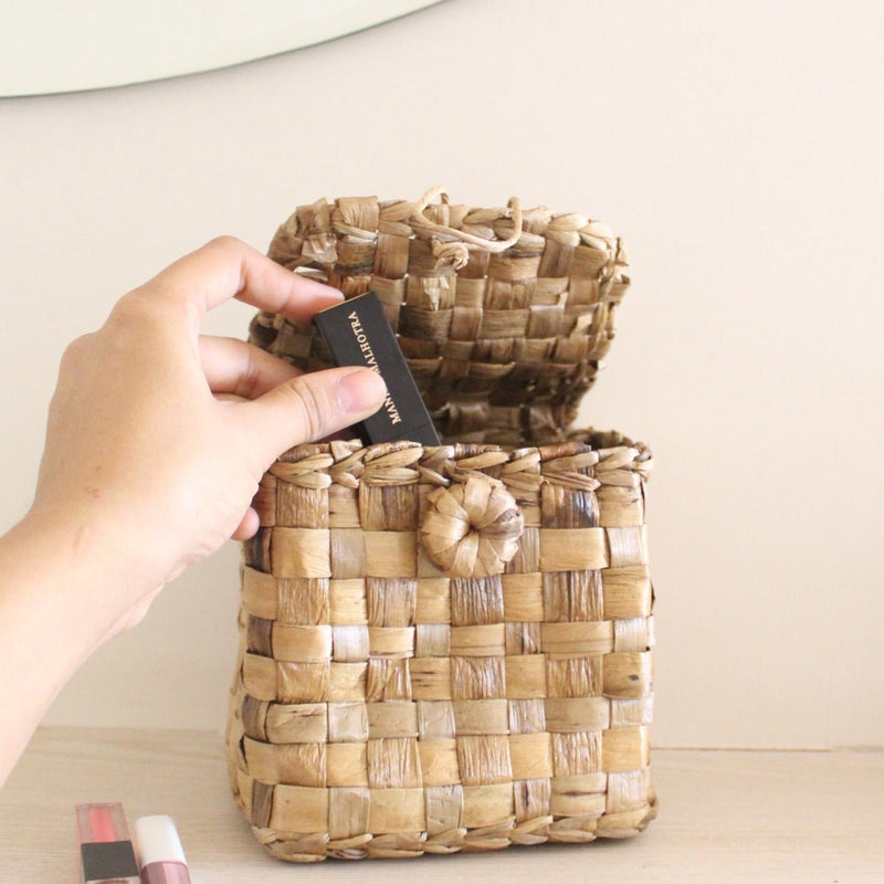 Jewelery Box Water Hyacinth Basket | Verified Sustainable Baskets & Boxes on Brown Living™