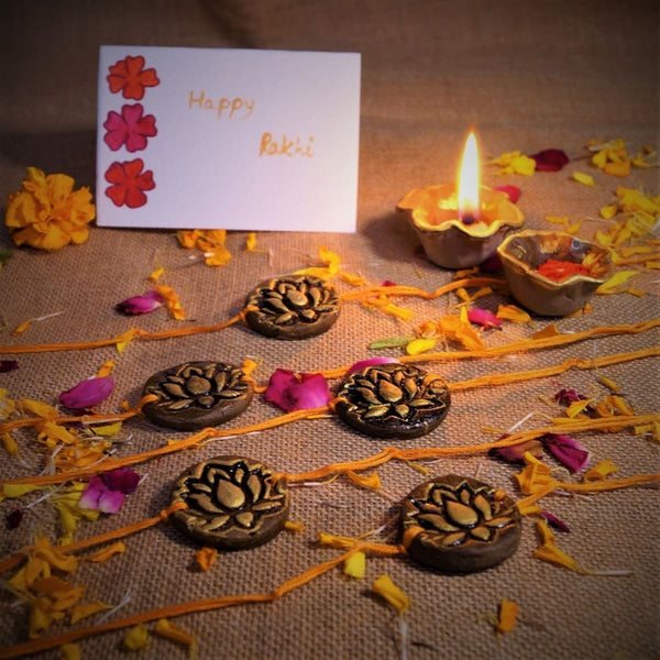 Kamal Plantable Seed Rakhi - Set of 5 | Verified Sustainable Rakhi on Brown Living™