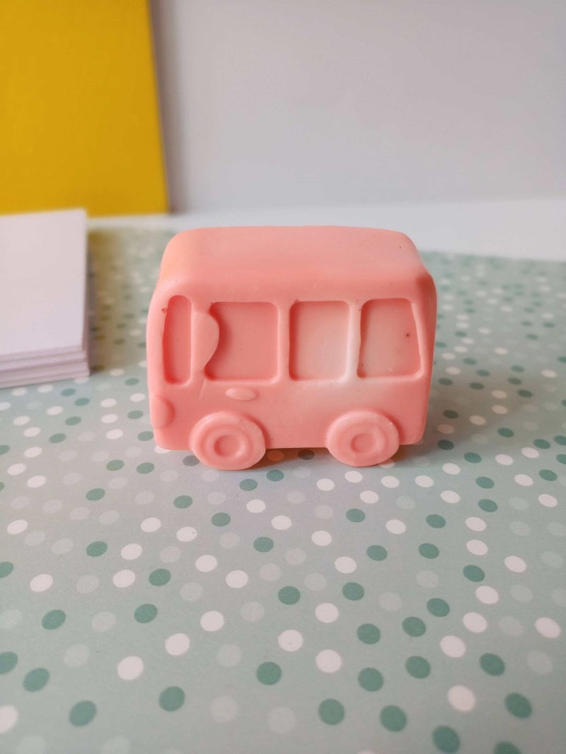 Kids Bus Shaped Goat Milk Shea Butter Soap Bar 100g | Verified Sustainable Body Soap on Brown Living™