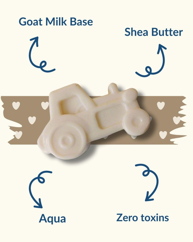 Kids Vehicle Shaped Goat Milk Shea Butter Soap Bar 100g | Verified Sustainable Body Soap on Brown Living™