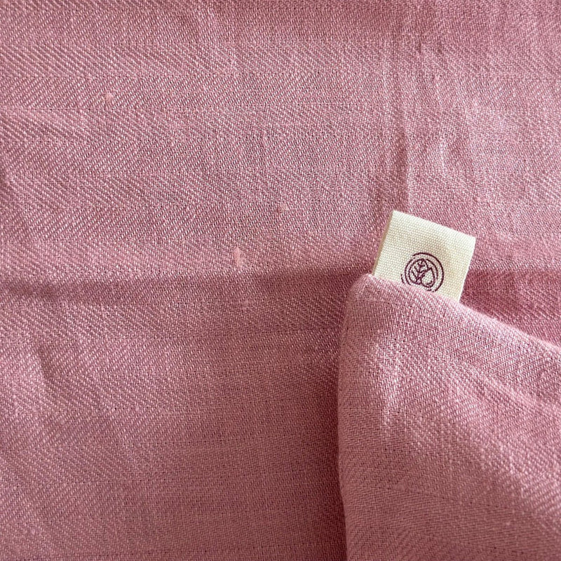 King Size Pastel Pink 100% Hemp Fabric Bedsheet Set- Bhinasaar | Verified Sustainable Bed Linens on Brown Living™