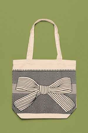 Knot White - 100% Cotton Canvas Eco - Friendly Tote Bag with Zip | Verified Sustainable Tote Bag on Brown Living™