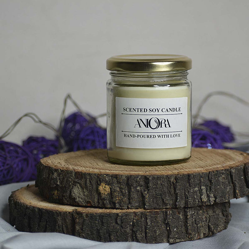 Lavender Glass Jar Soy Wax Candle | Verified Sustainable Candles & Fragrances on Brown Living™