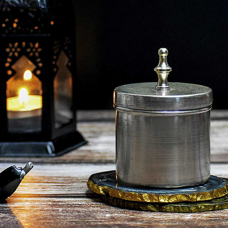 Lavender Silver Metal Soy Wax Candle | Verified Sustainable Candles & Fragrances on Brown Living™