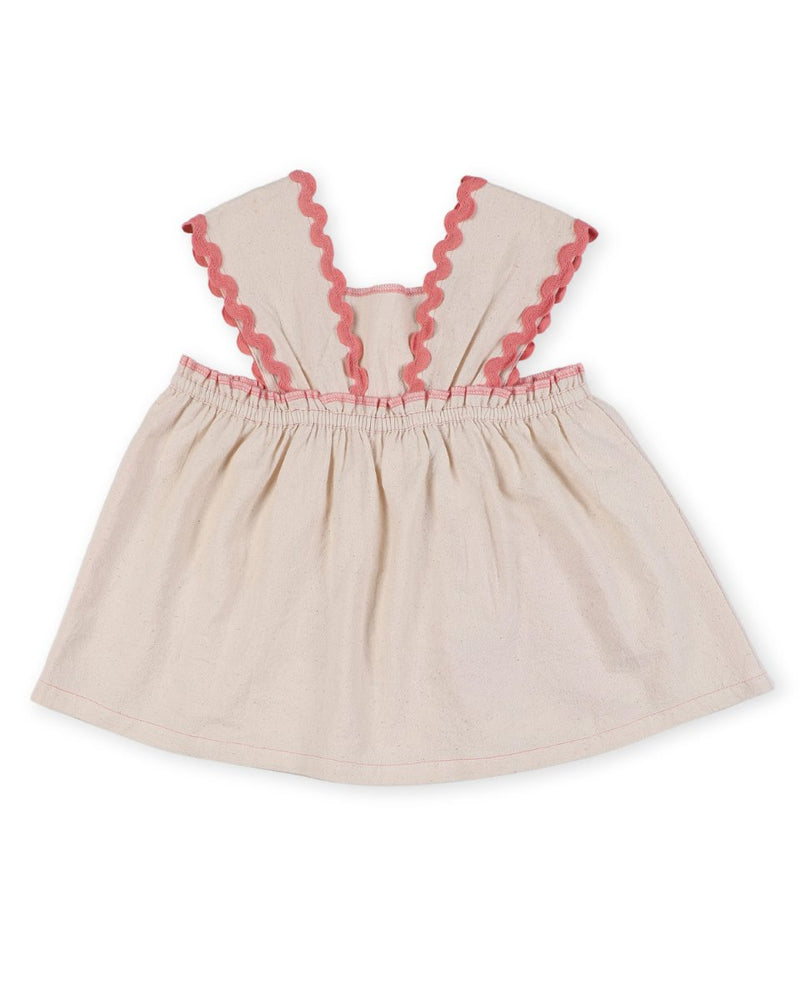 Lillete Embroidered Top and Alouette Jacquard Shorts Co - Ord Set | Verified Sustainable Kids Daywear Sets on Brown Living™