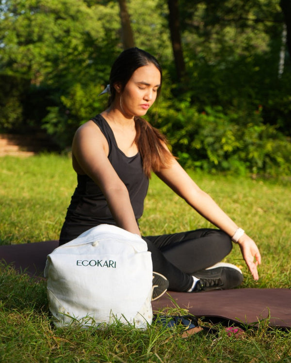 Linen Yoga Mat Bag | Verified Sustainable Gift Bags on Brown Living™