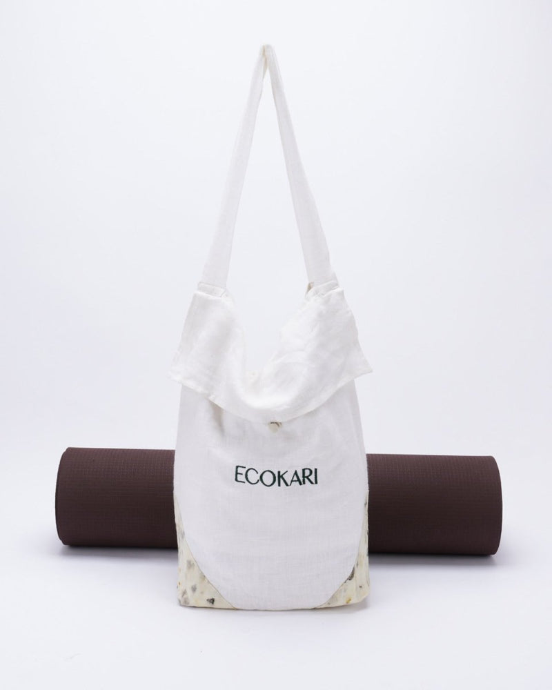 Linen Yoga Mat Bag | Verified Sustainable Gift Bags on Brown Living™