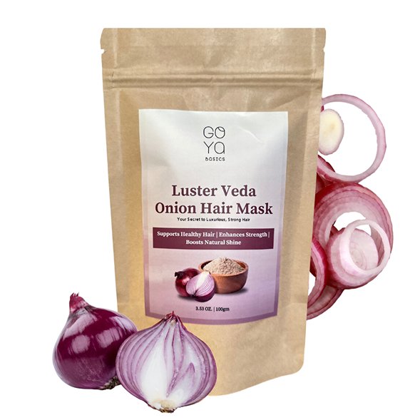 Luster Veda Onion Hair Mask - 100gm | Reduces Hairfall | Verified Sustainable Hair Mask on Brown Living™