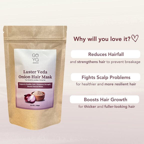 Luster Veda Onion Hair Mask - 100gm | Reduces Hairfall | Verified Sustainable Hair Mask on Brown Living™