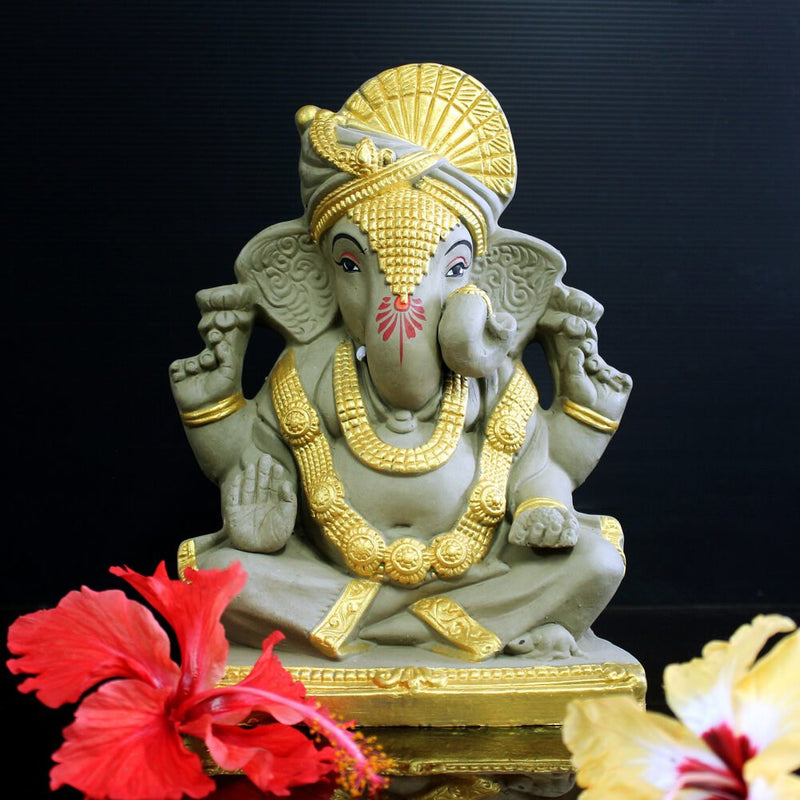 Maharaja Ganesh | Eco - friendly Ganesha | Verified Sustainable Religious Items on Brown Living™