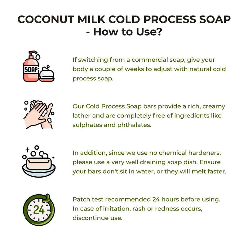 Mini Sattvic Coconut Milk and Green Gram Beans Cold Process Exfoliating Soap (50 g) | Verified Sustainable Body Soap on Brown Living™