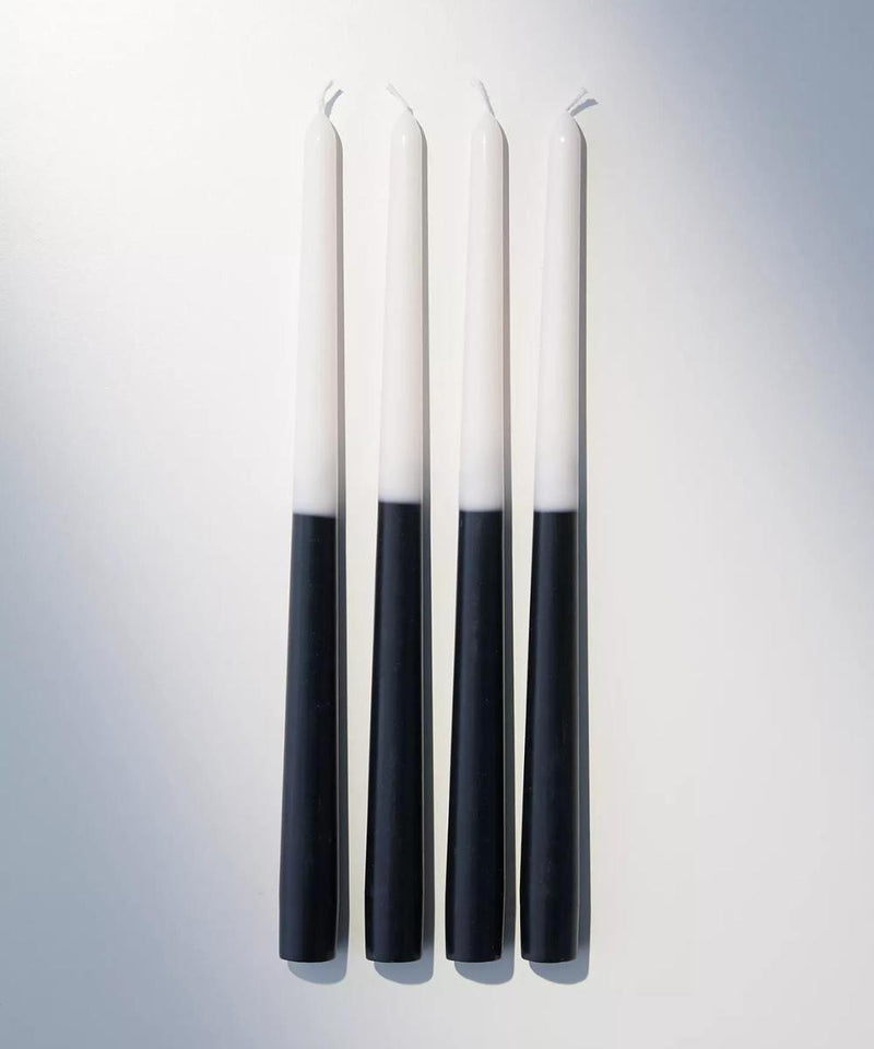 Mix & Match Tapered Candles- Black- Set of 4 | Verified Sustainable Candles Fragrances on Brown Living™