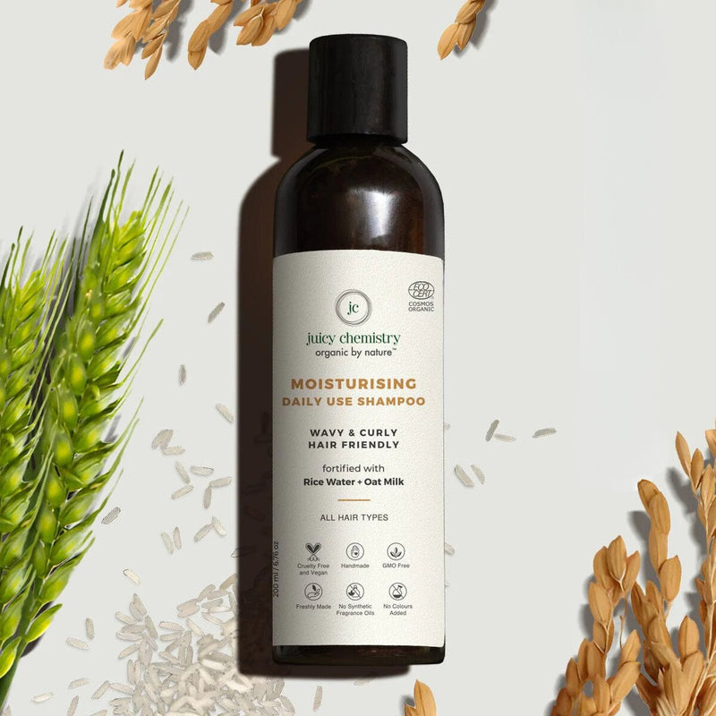 Moisturising Rice Water & Oat Milk Daily Shampoo - 200 ml | Verified Sustainable Hair Shampoo on Brown Living™