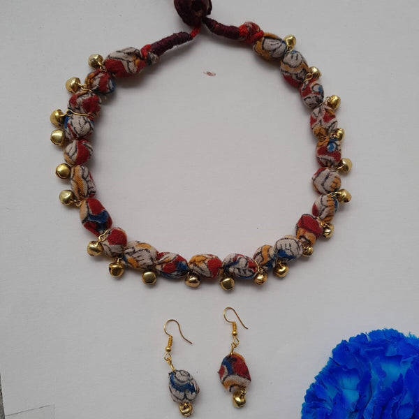 Plantable Seed with kalamkari Necklace Set