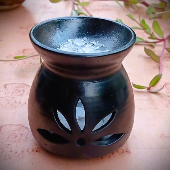 Nizamabad Black Pottery Aroma Diffuser | Verified Sustainable Candles & Fragrances on Brown Living™