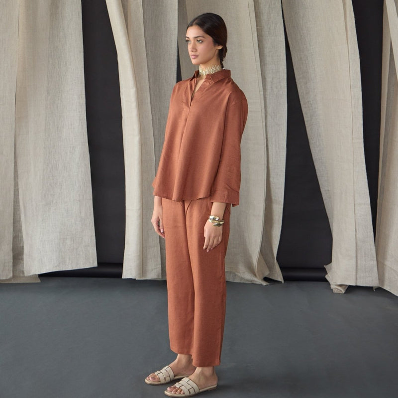 Nutshell Linen Co - ord Set | Verified Sustainable Womens Co - Ord Sets on Brown Living™