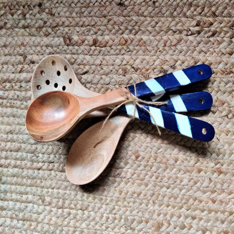 Ocean Blue Cooking Spoon | Set Of 2