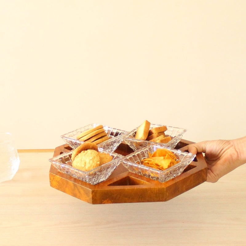 Octagonal Wooden Platter 2.0 | Verified Sustainable Trays & Platters on Brown Living™