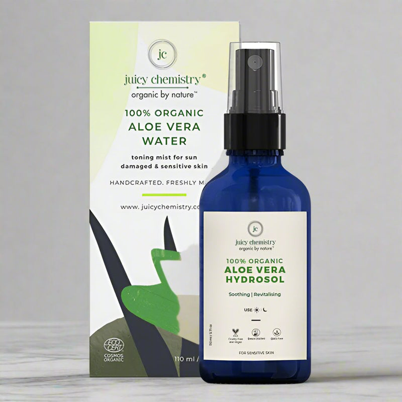 Organic Aloe Vera Toning Mist For Sun Damaged & Sensitive Skin - 110ml | Verified Sustainable Face Toner on Brown Living™