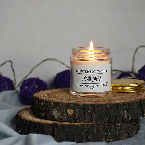 Oud Clear Glass Soy Wax Candle | Verified Sustainable Candles & Fragrances on Brown Living™