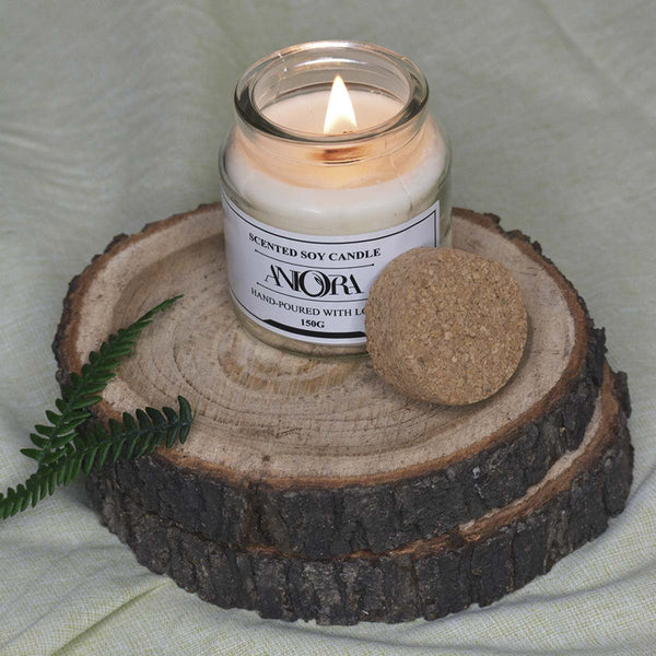 Oud Wood Wick Cork Soy Wax Candle | Verified Sustainable Candles & Fragrances on Brown Living™