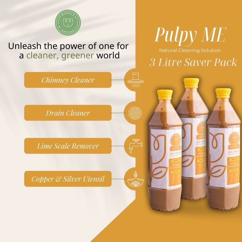 Pack of 3 Pulpy ME (1 litre each) Heavy Duty Cleaner | Verified Sustainable Cleaning Supplies on Brown Living™