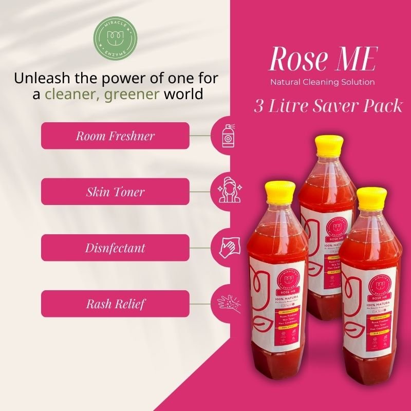 Pack of 3 Rose ME Multipurpose Cleaner (1 litre each) | Verified Sustainable Cleaning Supplies on Brown Living™