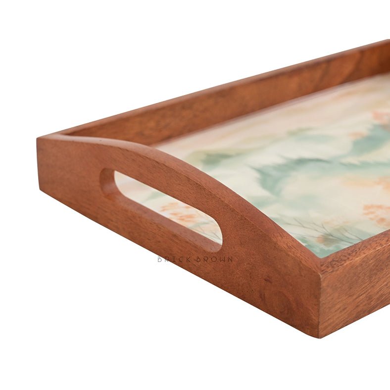 Panorama Handcrafted Serving Tray | Made with Mango Wood | Verified Sustainable Trays & Platters on Brown Living™