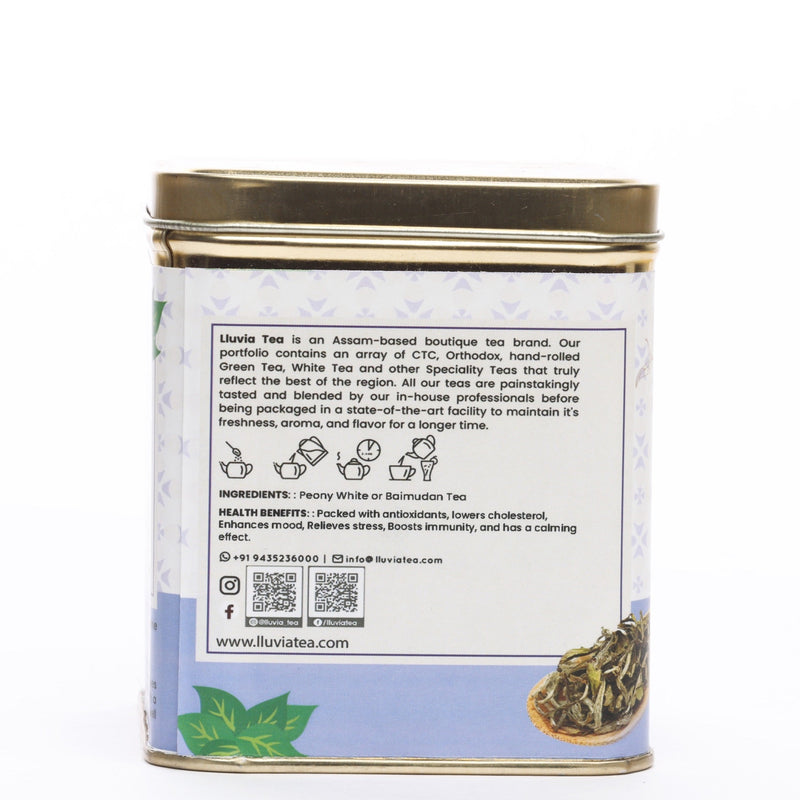 Peony White Tea - For Weight Loss & Good Blood Circulation (50g) | Verified Sustainable Tea on Brown Living™