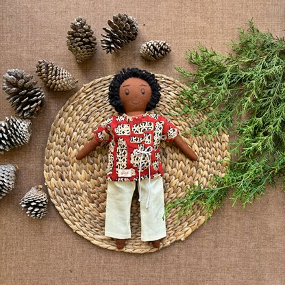 Play Set - Mohan - Cotton Fabric Toy - Deep | Verified Sustainable Role & Pretend Play Toys on Brown Living™