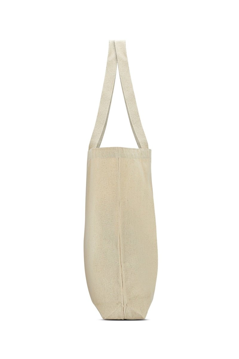 Premium Cotton Canvas Tote Bag - Bone White | Verified Sustainable Tote Bag on Brown Living™