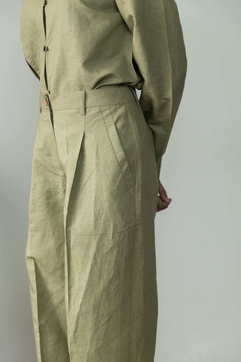 Puddle Cotton Pants | Verified Sustainable Womens Pants on Brown Living™