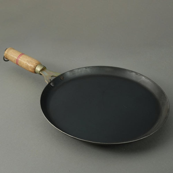 Pure Iron Handmade Dosa Tawa (10inches Inches)+ Free Wooden Flip | Verified Sustainable Cookware on Brown Living™