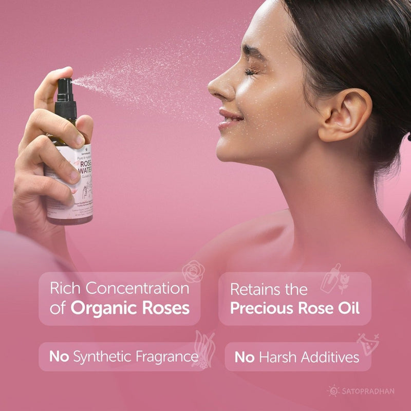 Pure Rose Water 100ml | Pore Reduction, Toning & Hydration | Verified Sustainable Face Toner on Brown Living™