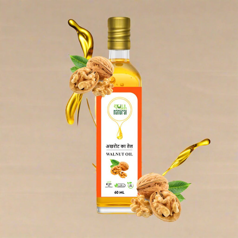 Pure Walnut Oil | Wood Pressed | Reduces Dark Circles | 60 ml | Akhrot Tel | Verified Sustainable Cooking Oils on Brown Living™