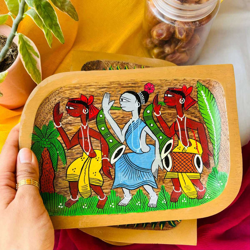 Raag Rectangle Handcrafted Mango Wood Platter | Verified Sustainable Trays & Platters on Brown Living™