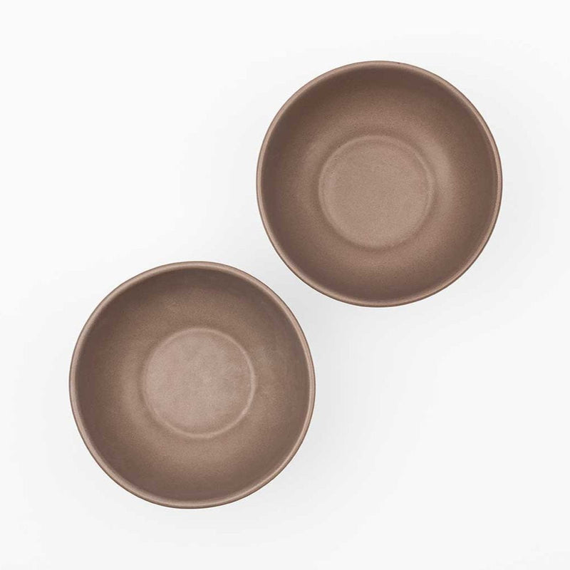 Rock - Recycled Ceramic Bowls | Set of 2 | Verified Sustainable Cups & Saucers on Brown Living™