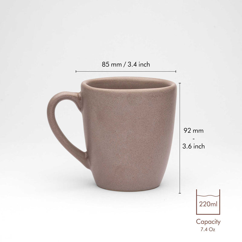 Rock - Recycled Ceramic Mugs | Set of 2 | Verified Sustainable Cups & Saucers on Brown Living™