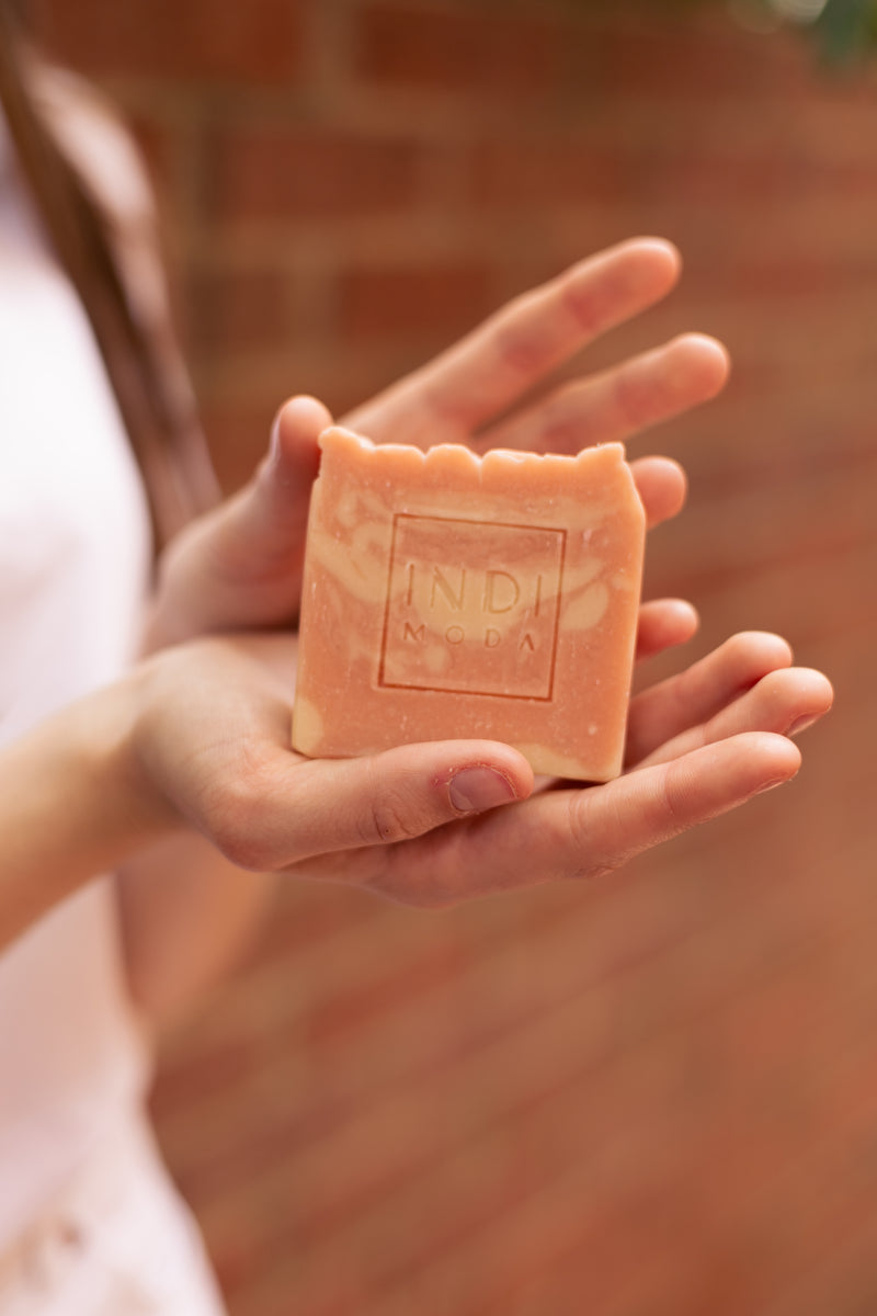 Buy Rose & Cardamom Handmade Soap | Shop Verified Sustainable Body Soap on Brown Living™