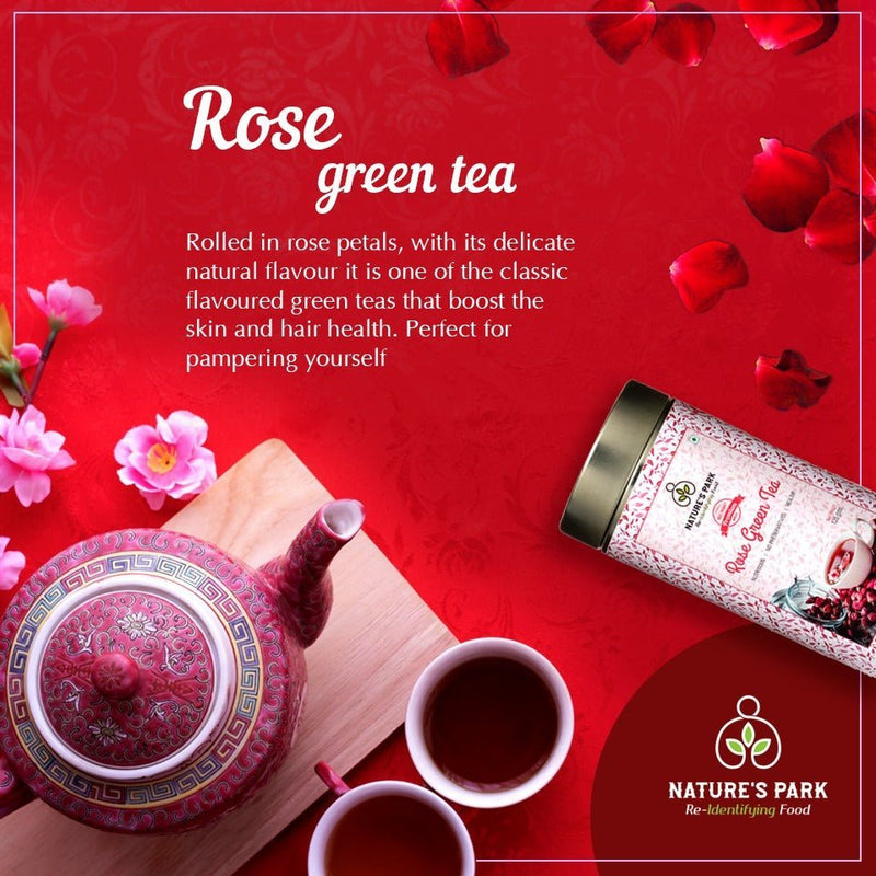 Rose Green Tea Can (125 g) | Verified Sustainable Tea on Brown Living™