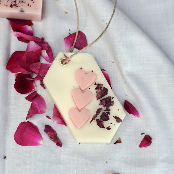 Rose Hexa Heart Sachet | Verified Sustainable Candles & Fragrances on Brown Living™